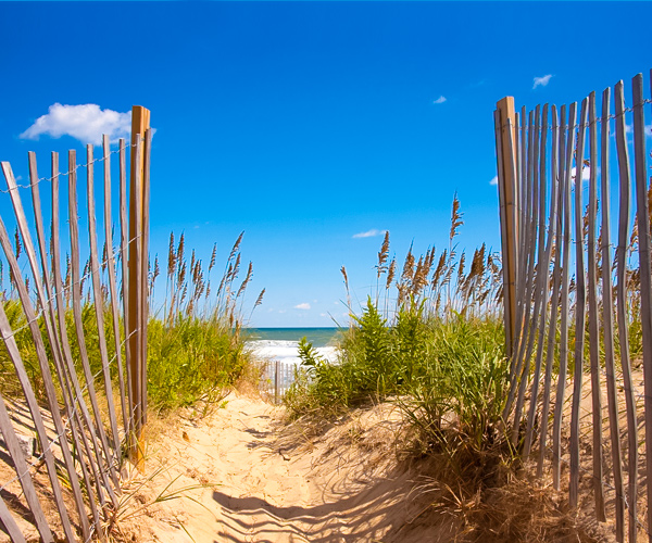 Outer Banks Vacation Rental View of Path to Beach